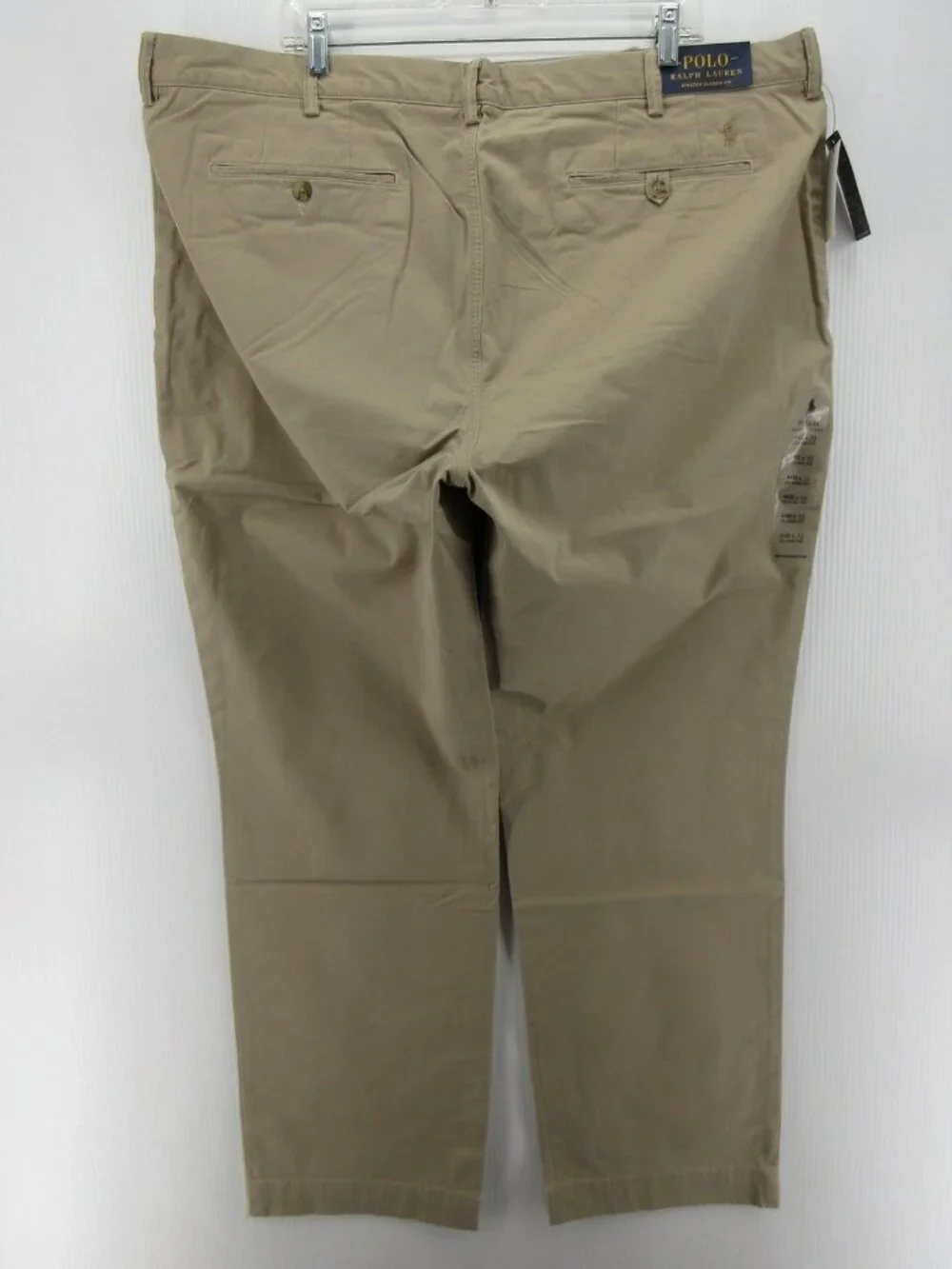 Polo Ralph Lauren Pants 44X32 Big Tan Chino Stretch Classic Fit Preppy